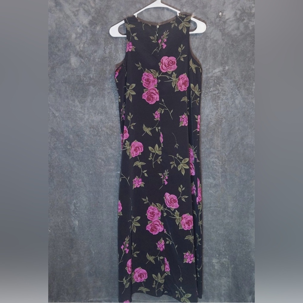 Floral Black Maxi Dress - Picture 7 of 9